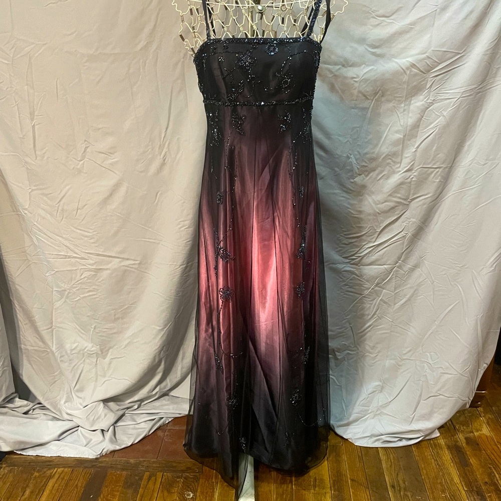 Purple and pink formal dress
